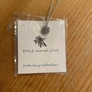 Noonday Collection Silver Druzy Necklace